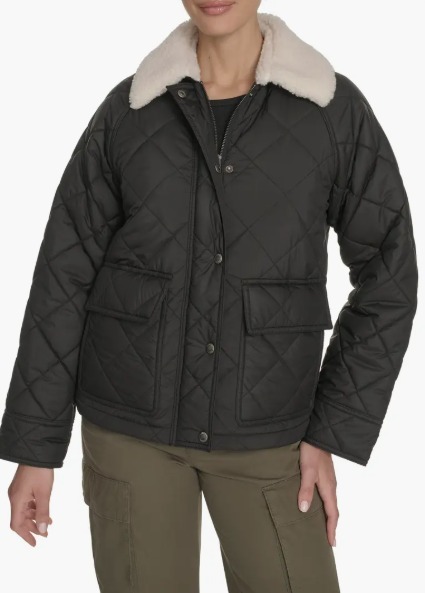 【預購】 LEVIS H122463 女裝菱格絎縫保暖外套