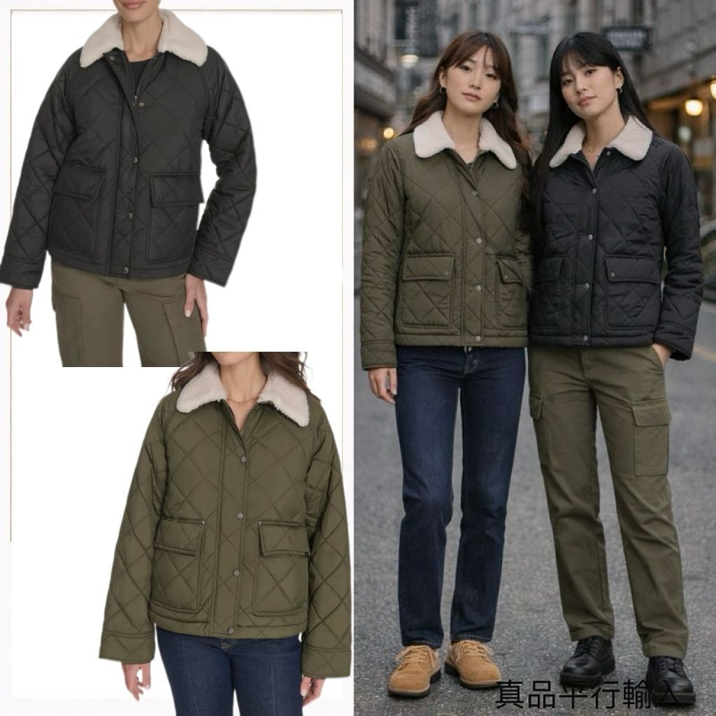 【預購】 LEVIS H122463 女裝菱格絎縫保暖外套