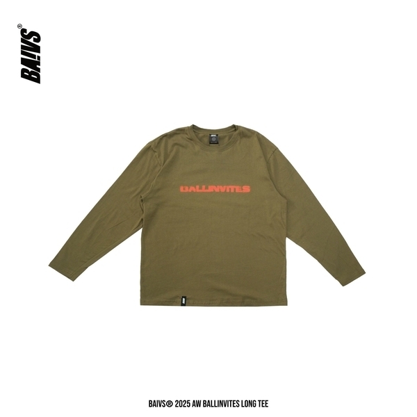 Baivs Ballinvites Long Tee BSLT9034G 男 球參 長袖上衣 休閒 棉質寬版 森林綠