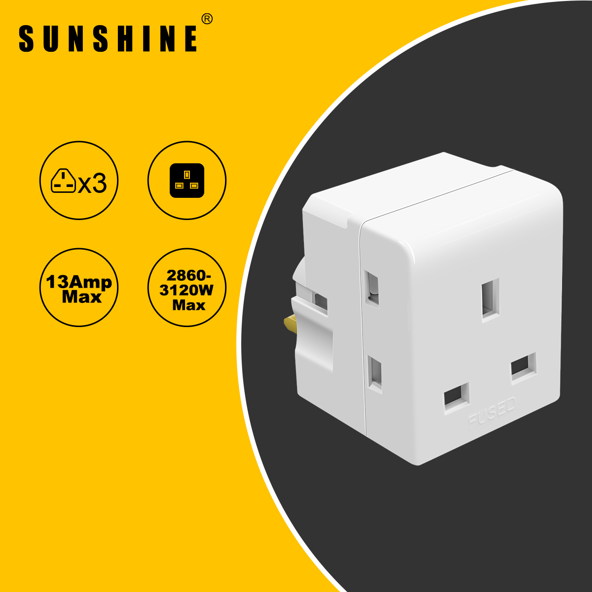 13A 三位三腳萬能插蘇 MPB-3