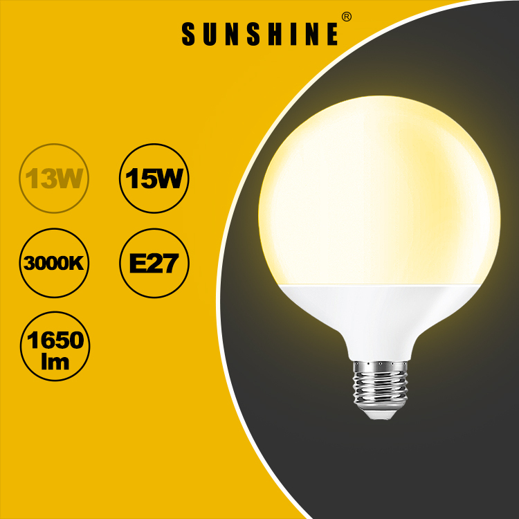 LED燈膽(G120大球型膽) 15W E27大螺頭 白光6500K / 黃光3000K LGM-15E27D/W