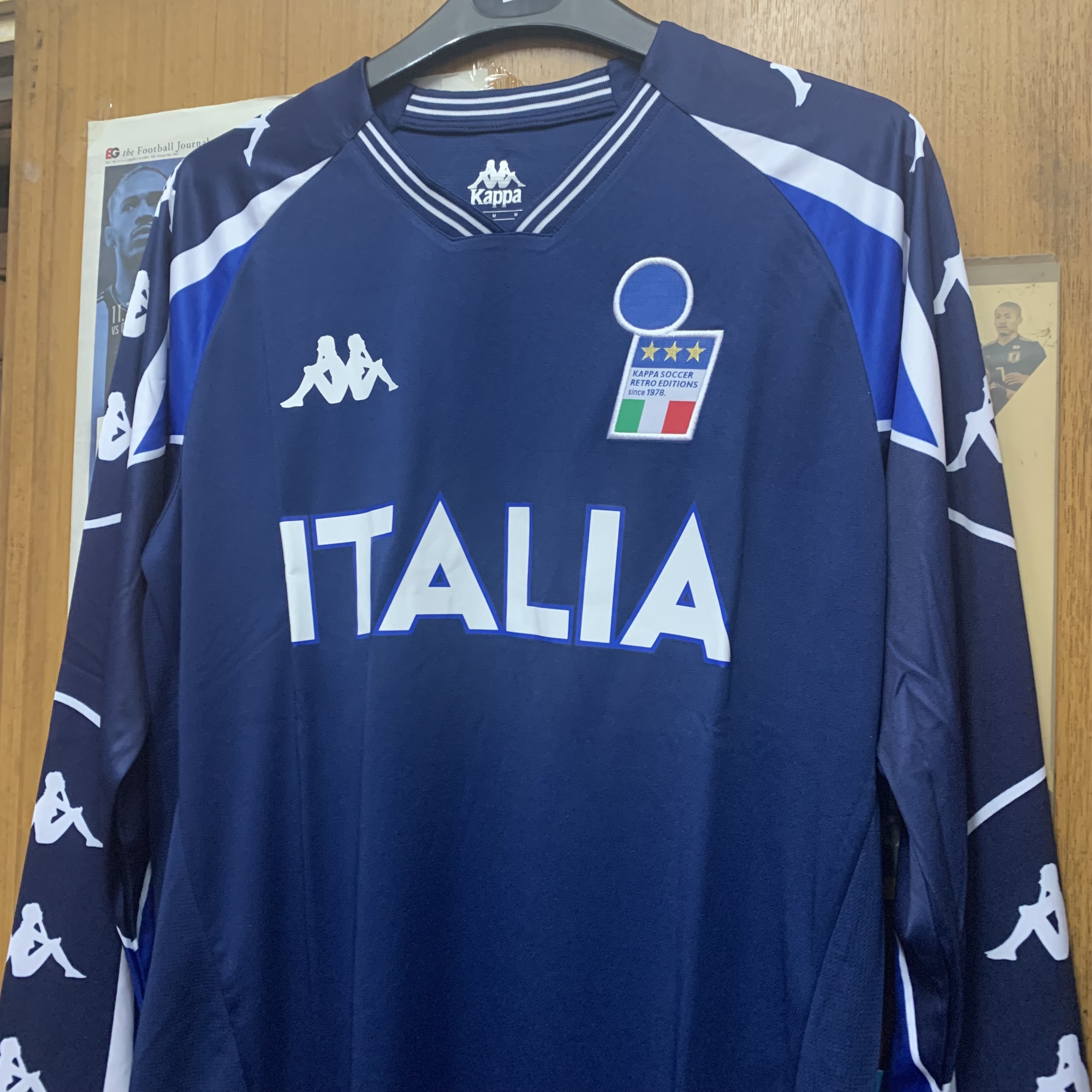 2000 Kappa Italy Retro Training Long Sleeve Top - Navy