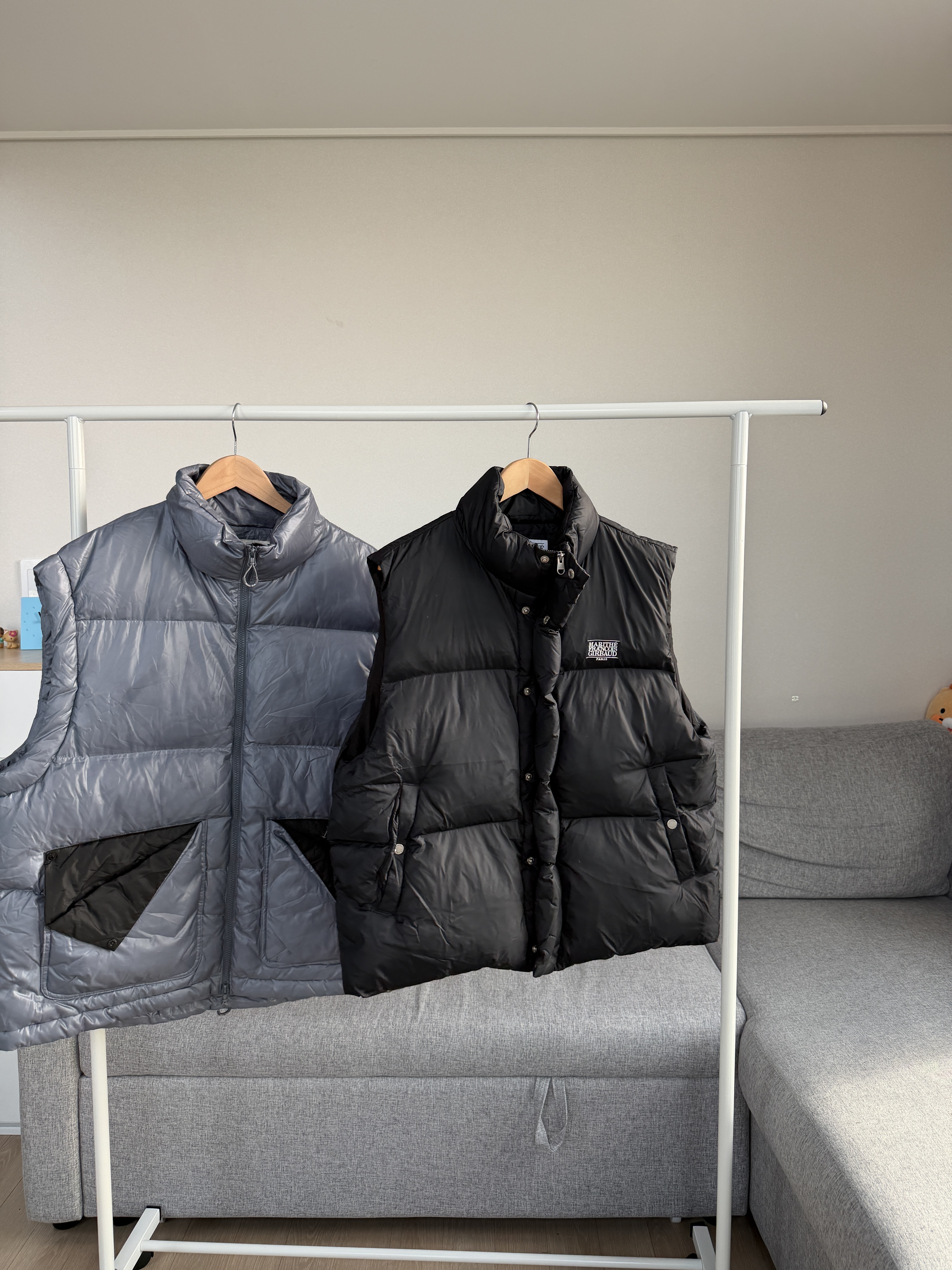 二手衣／韓國潮牌 Marithe 羽絨背心 黑色 9成新