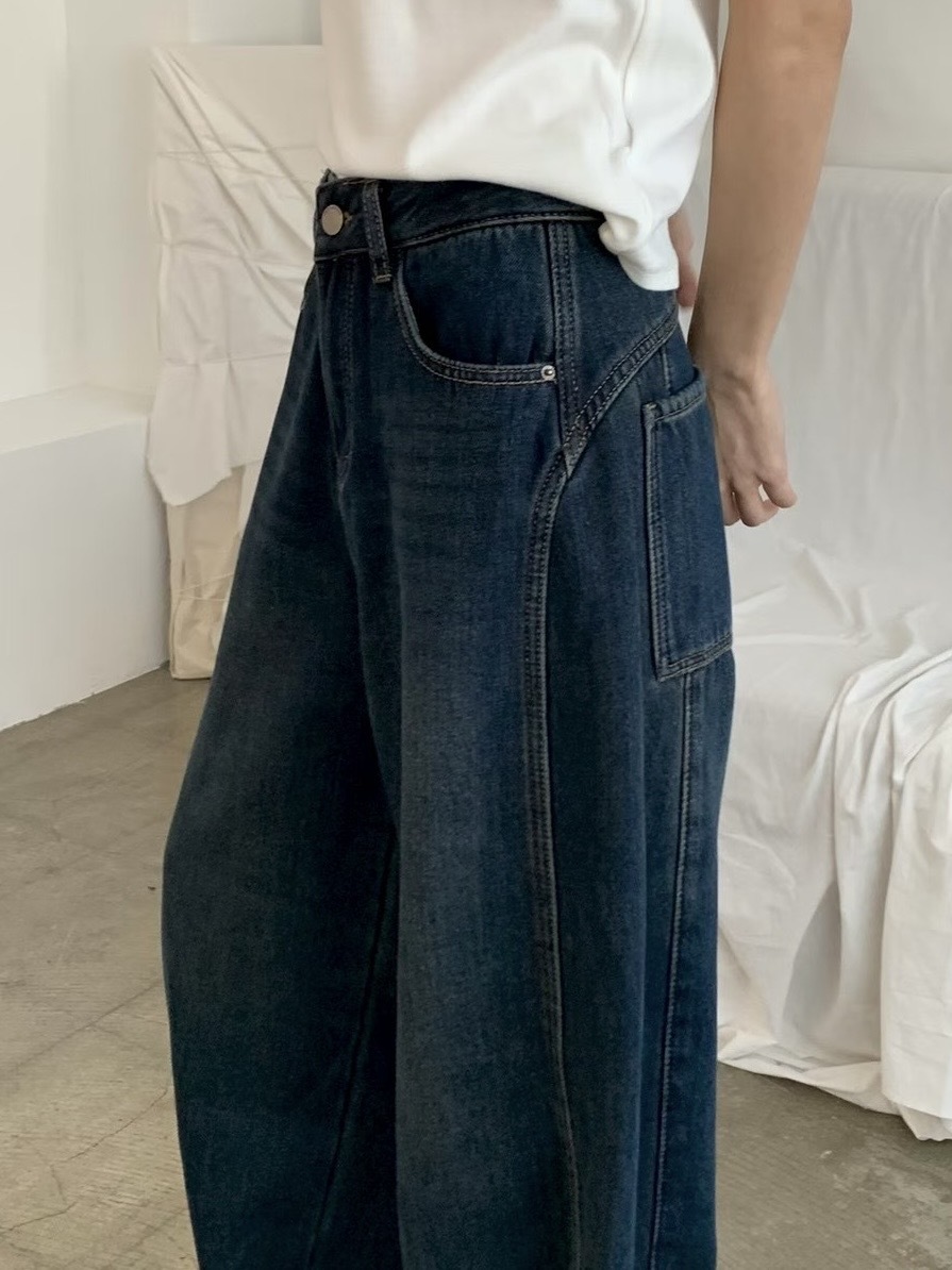 人生必收內刷法蘭絨彎刀褲/2色3碼/深藍刷泰迪棕