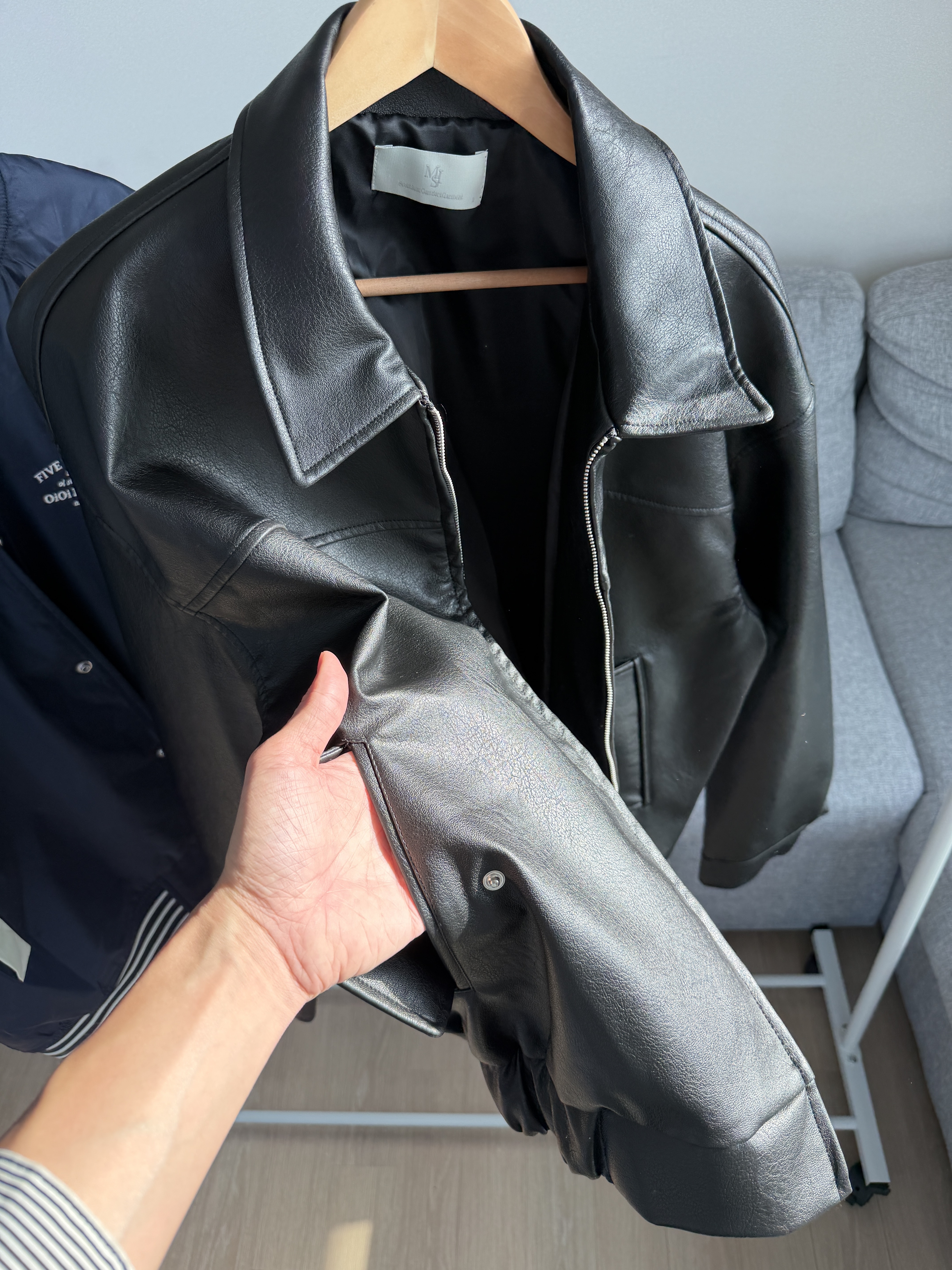 二手衣／韓國潮牌 MIS 皮外套 9.8成新