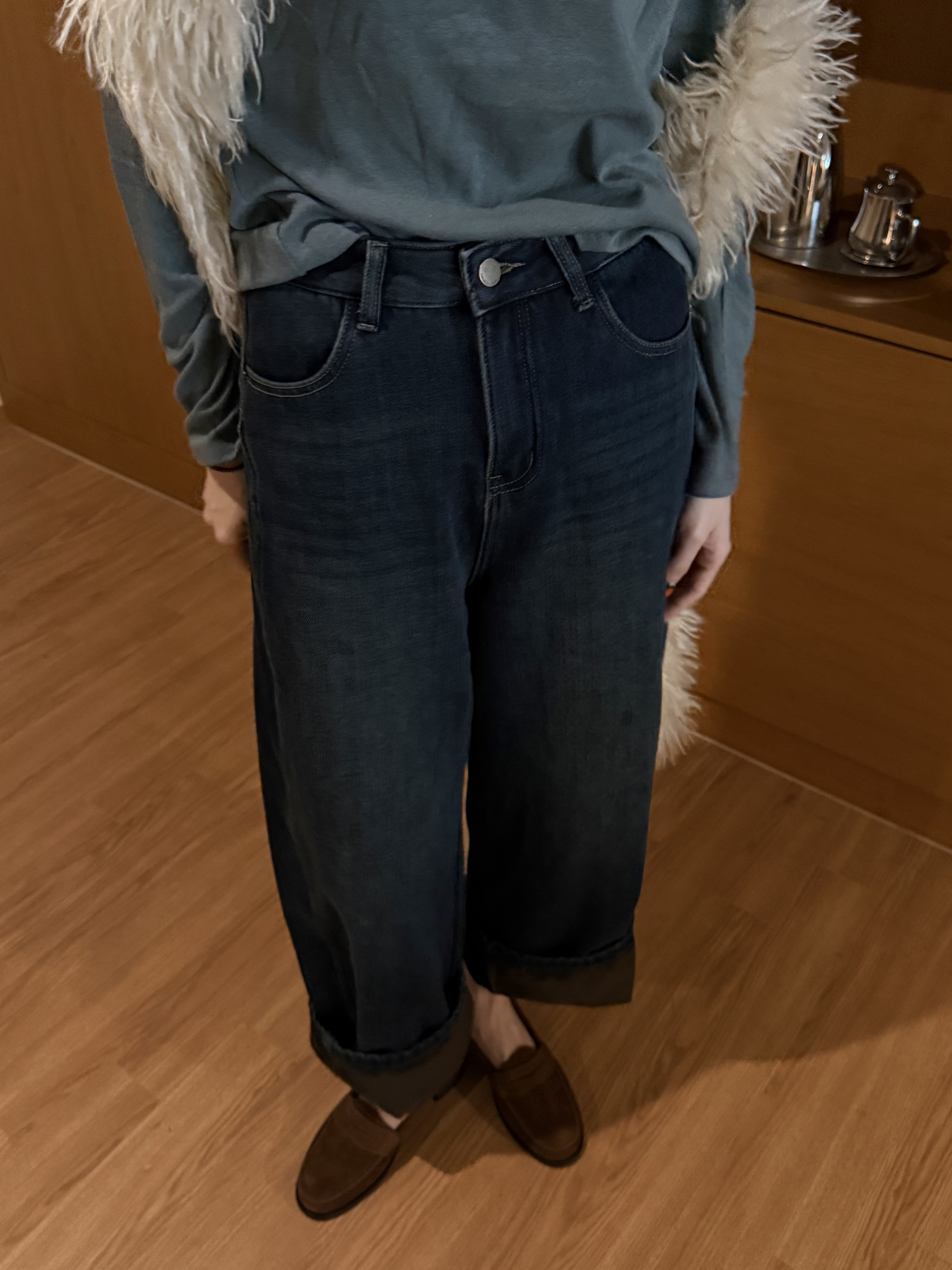 超級爆推!!!一級戰區羊毛天絲圓領衣/8色均碼/湖水藍綠