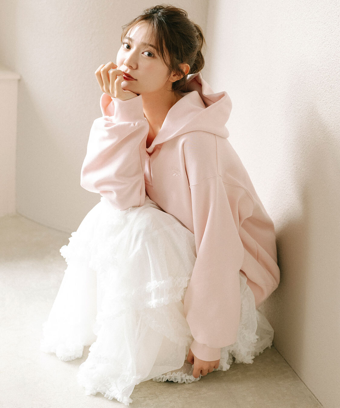 [預購] COCO DEAL 圓點薄紗層次喇叭裙