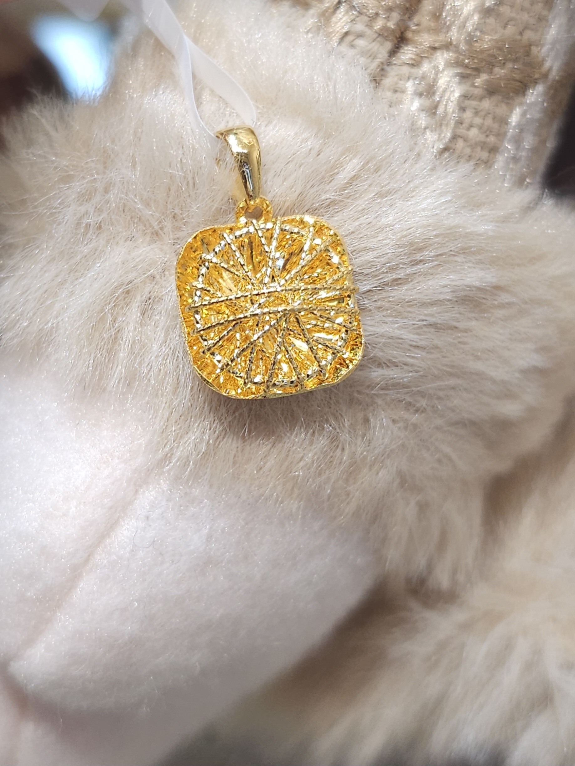 拉絲工藝方糖吊墜