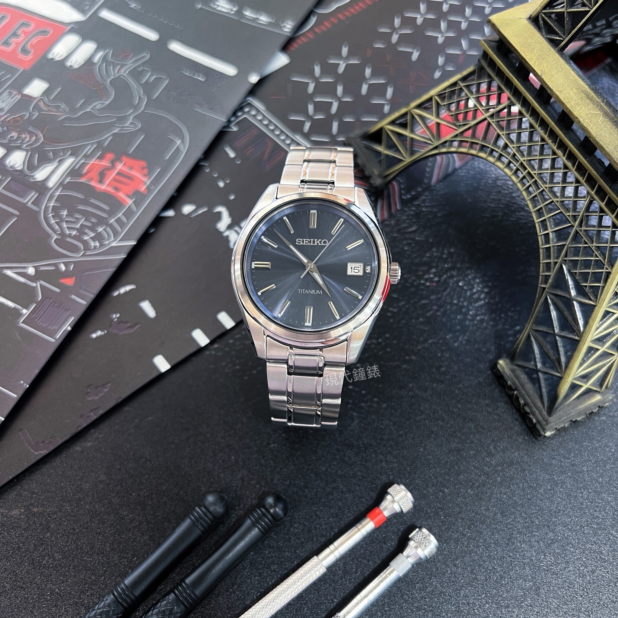 【SEIKO 精工】CS 經典簡約鈦金屬腕錶6N52-00B0B 40mm 現代鐘錶