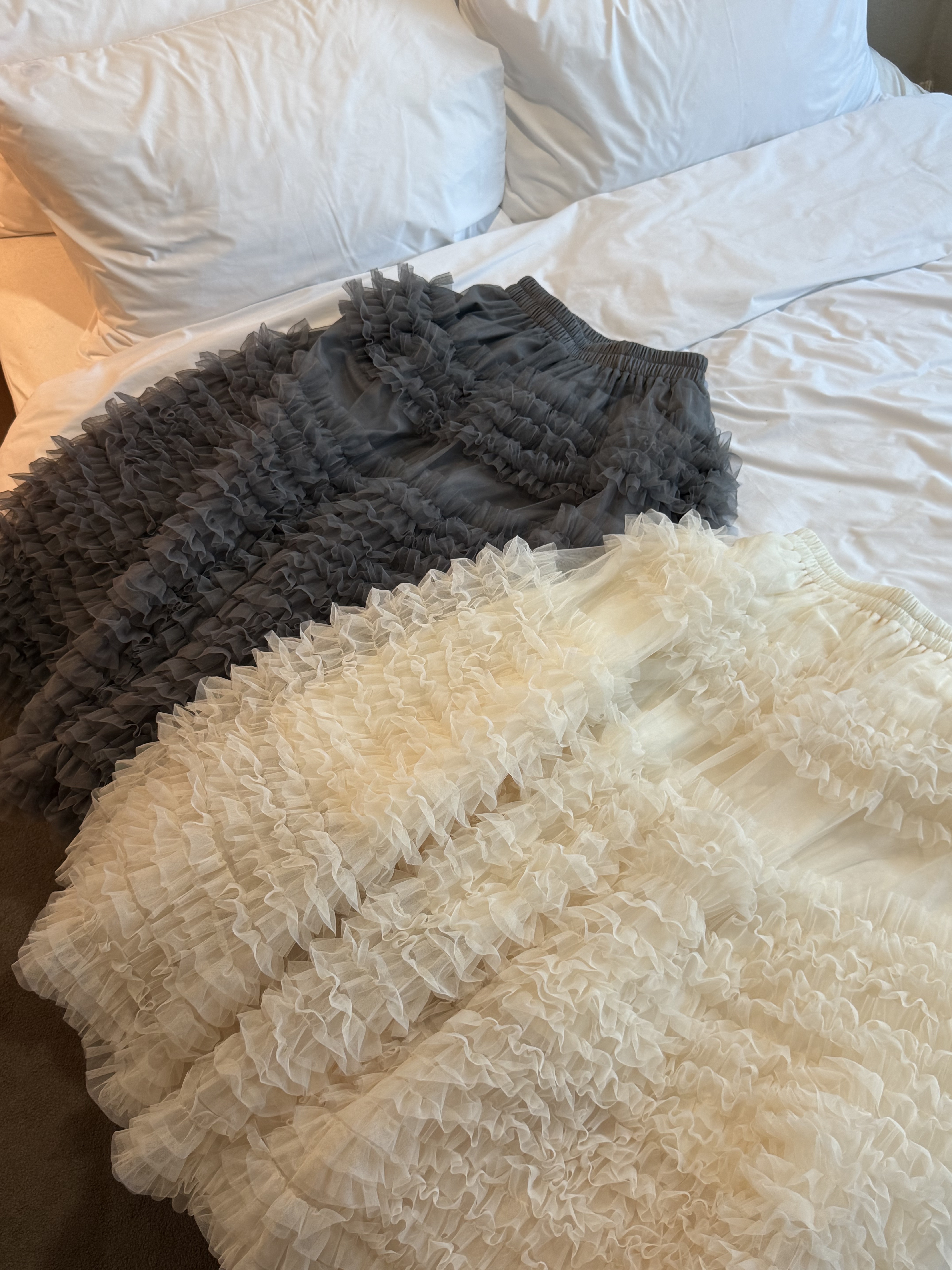 輕婚紗等級四季可穿抗皺紗裙/2色均碼/藍灰