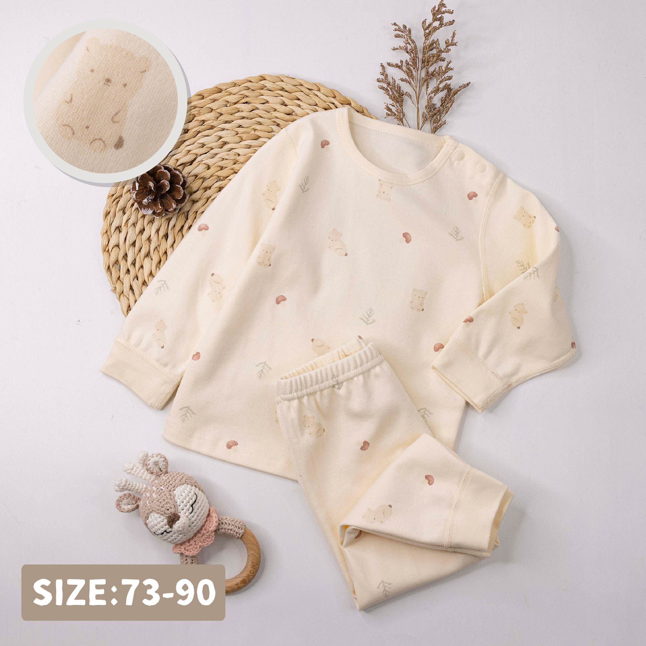 純淨系列【T3124】童趣小熊蘑菇森林睡衣套裝