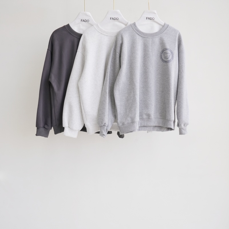 法朵Fado shop｜前後印小熊圓領大學棉Tee 0214031 三色