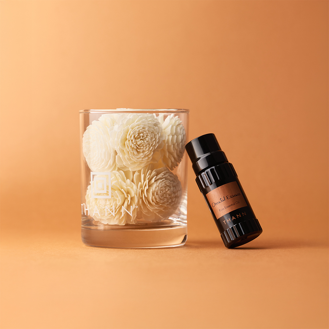 東方檸檬草複方精油10ml+索拉花擴香杯