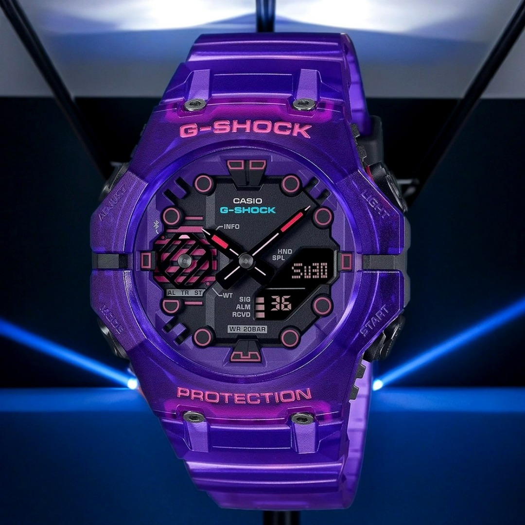 Casio G-Shock GA-B001CBRS-6A 科幻 紫色 手錶 (香港行貨)
