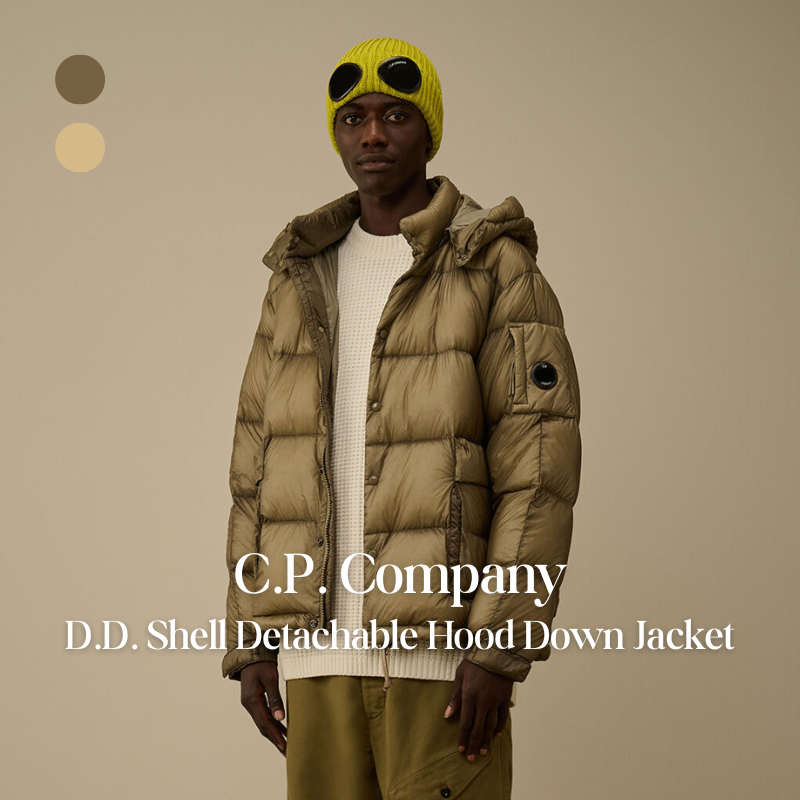 【代購】C.P. Company D.D. Shell Detachable Hood Down Jacket 可拆帽羽絨外套 – 防水機能・冬季保暖首選