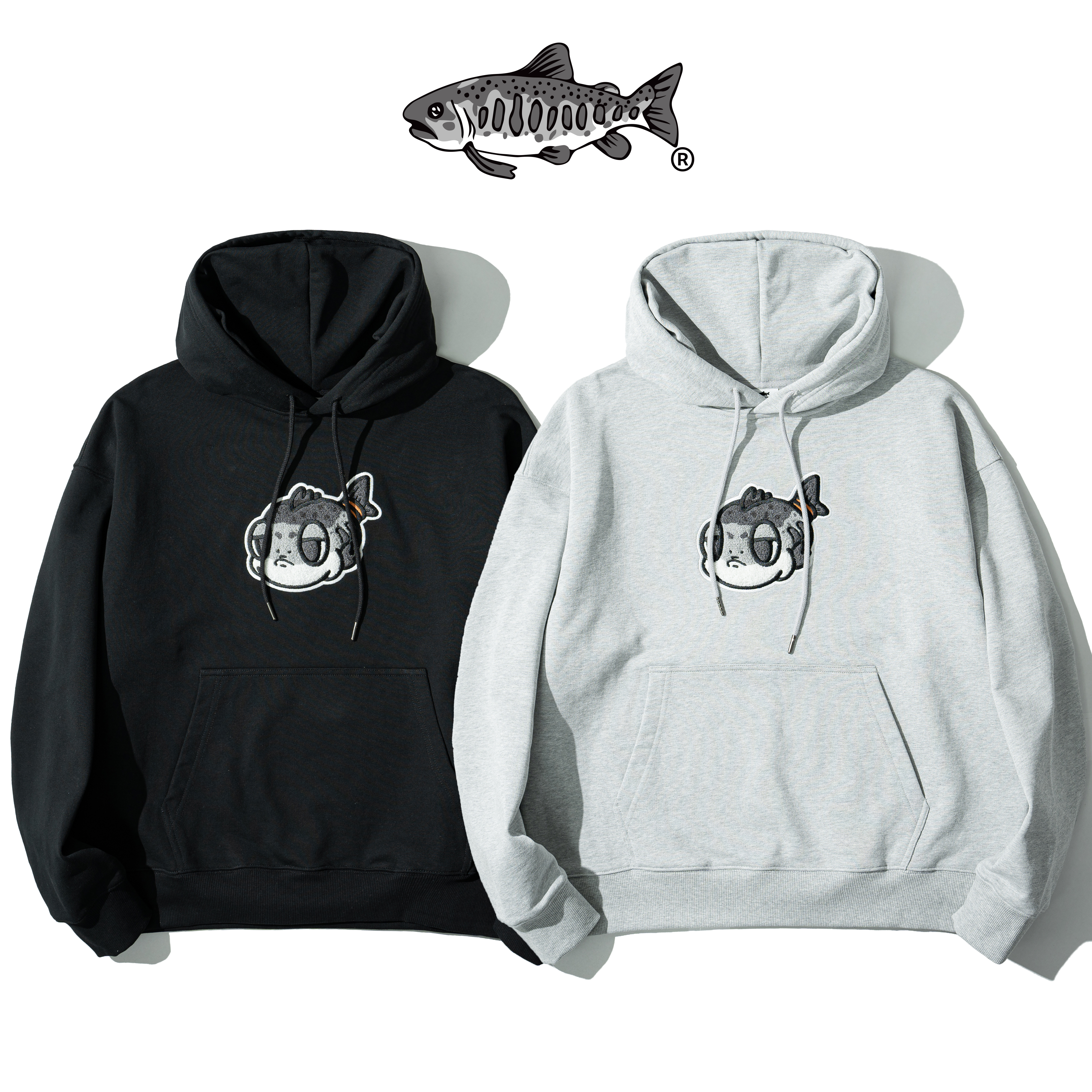 AGILITY Logo Hoodie / SYAKEMARU 鮭魚丸刺繡 帽Tee [H3-SM]