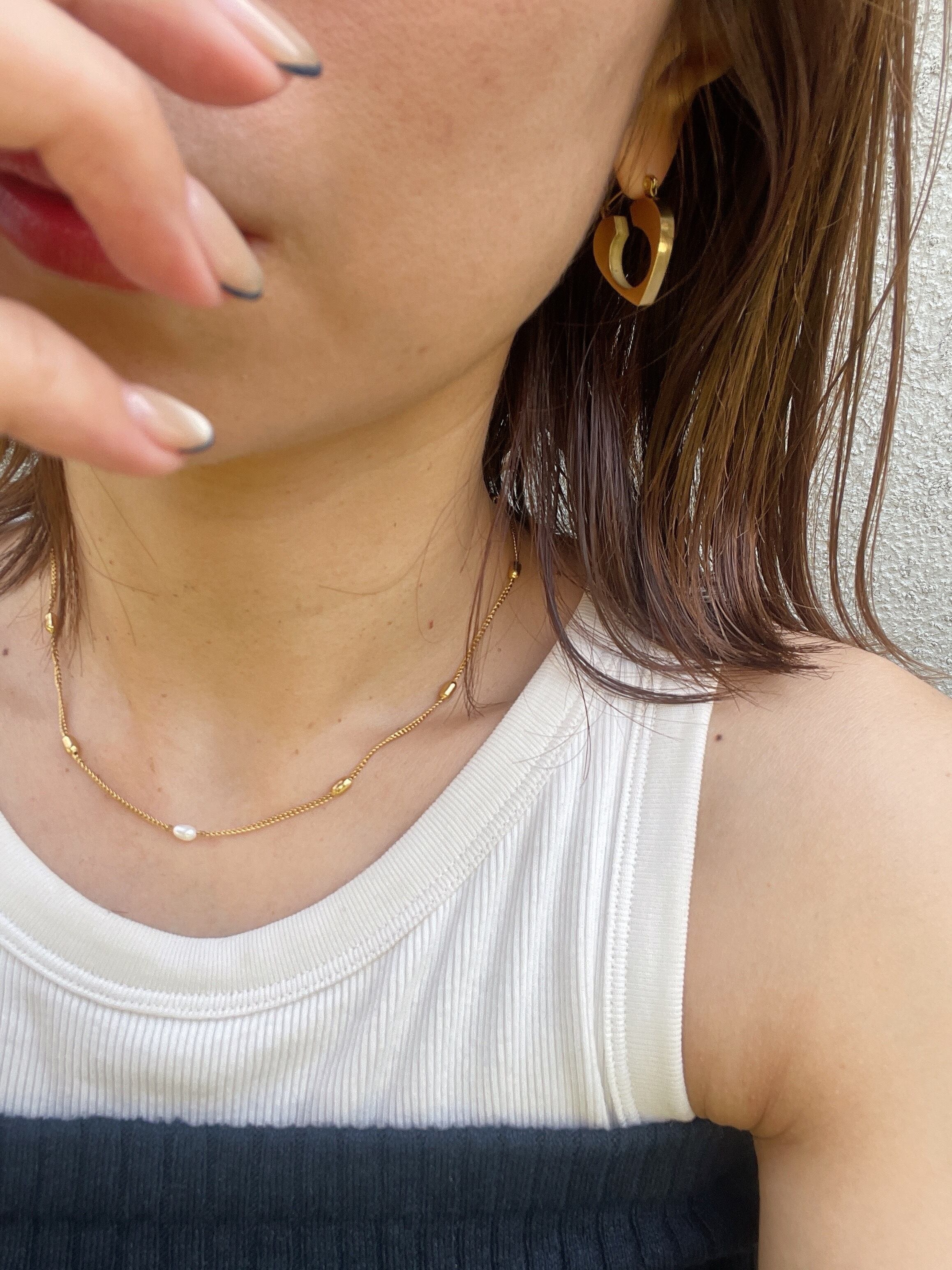 bold heart hoop pierce