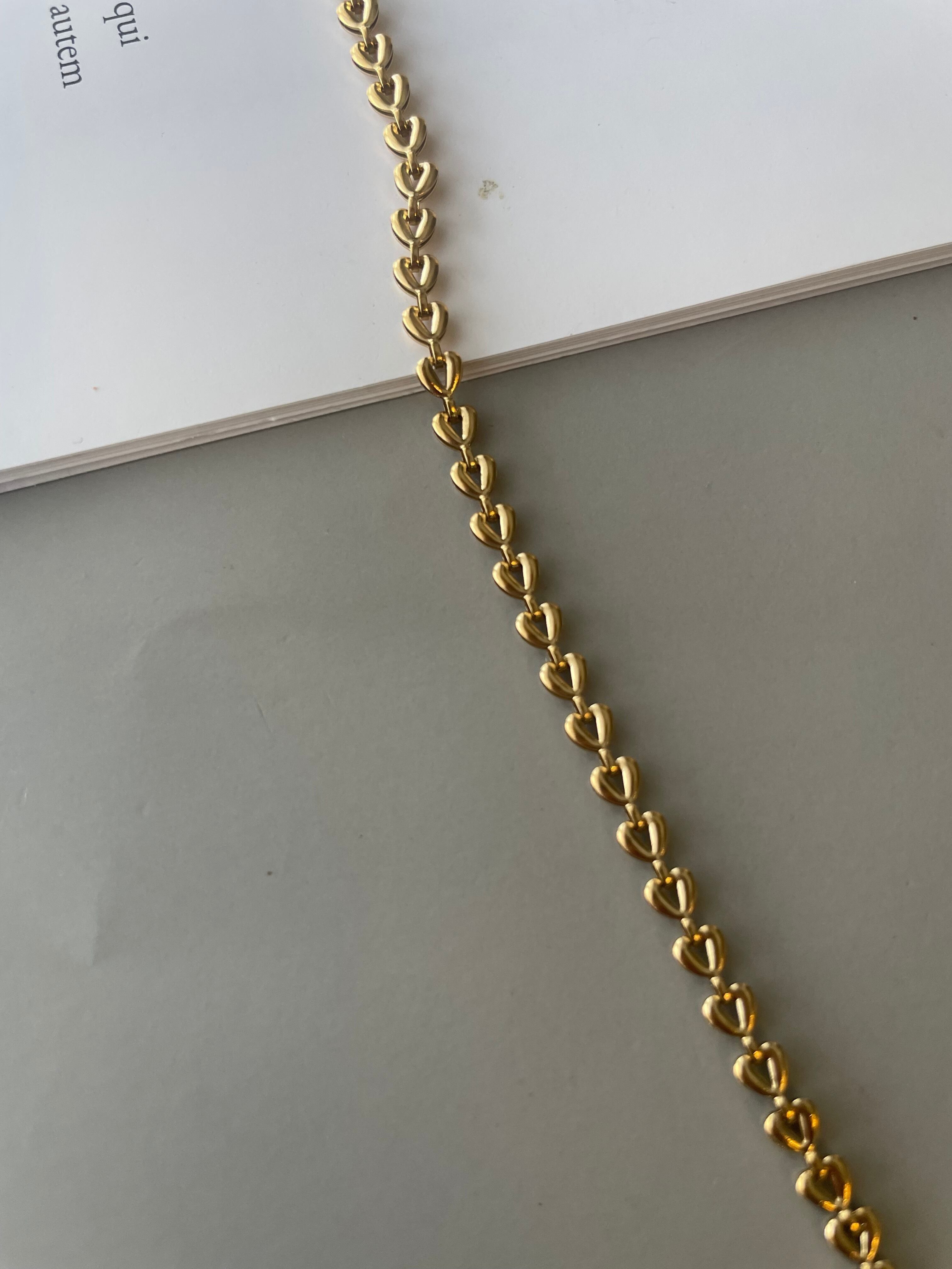 heart chain necklace