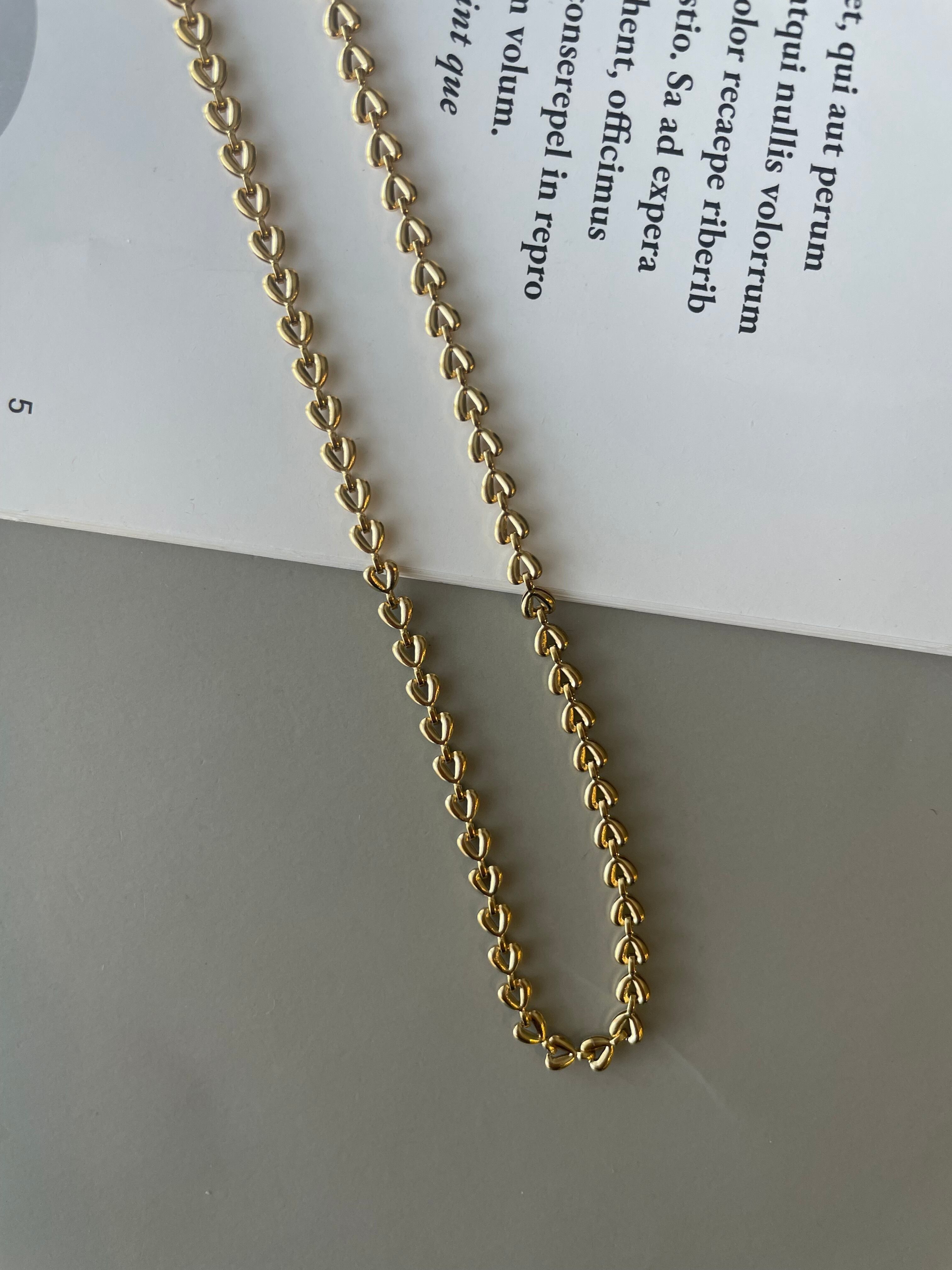 heart chain necklace