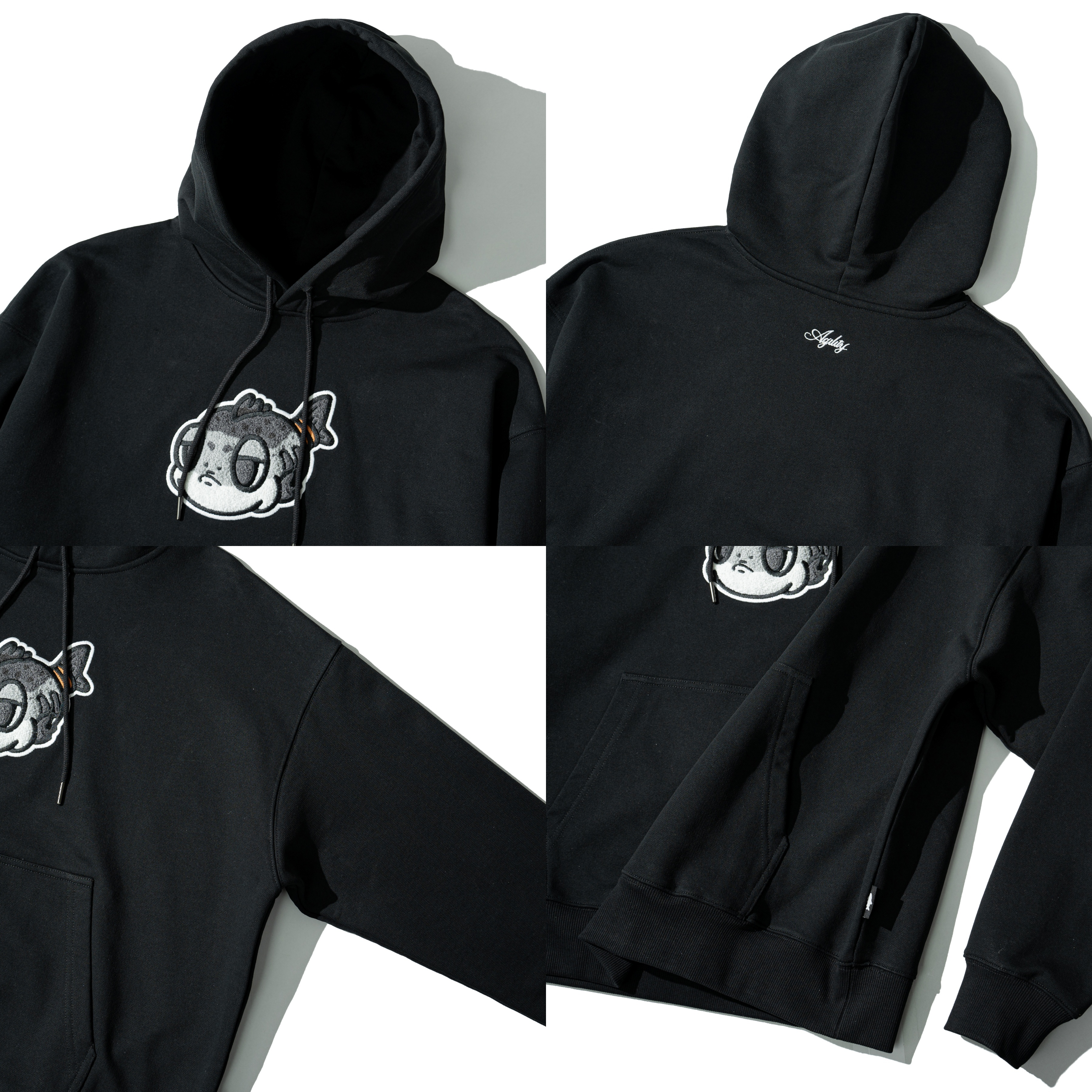 AGILITY Logo Hoodie / SYAKEMARU 鮭魚丸刺繡 帽Tee [H3-SM]