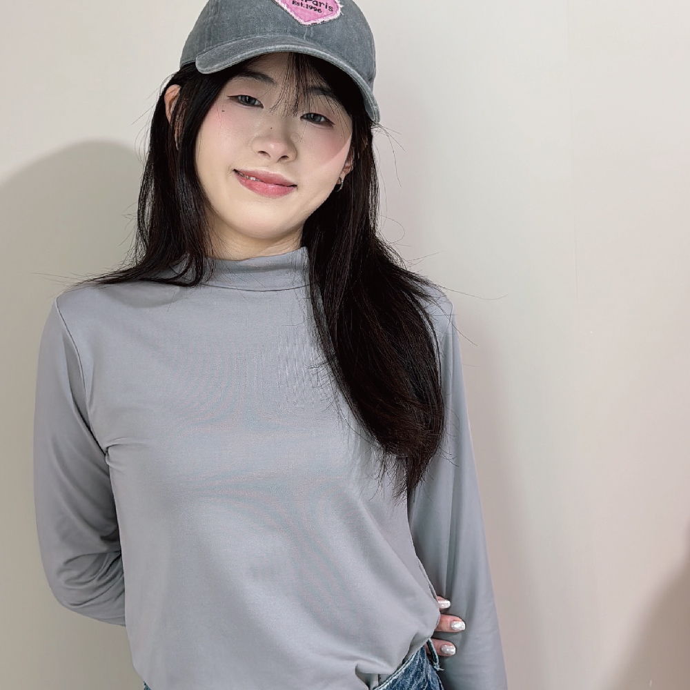 【立領】速暖絨保暖衣3.0-淺灰