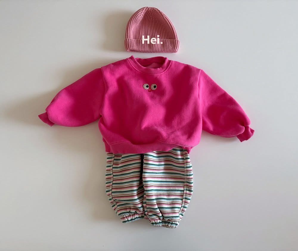 彩色條紋慢跑褲