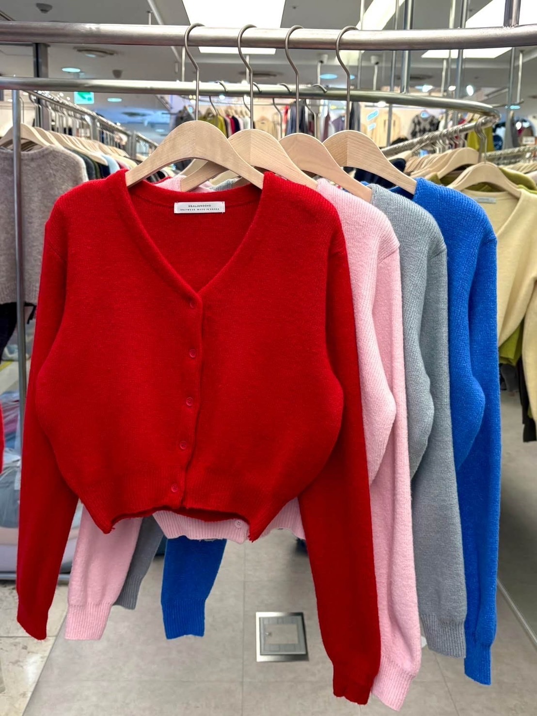 772 正韓毛呢感針織外套（多色可選，其他色私訊訂購