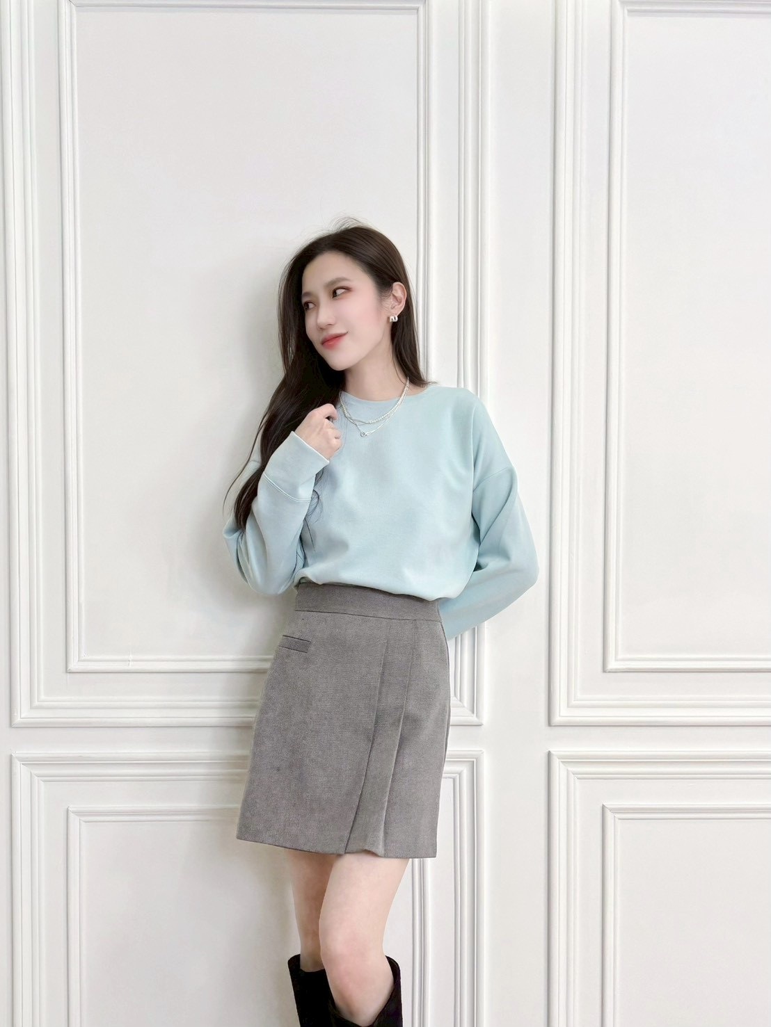 ( JS )韓國棉好質料T - 海鹽藍