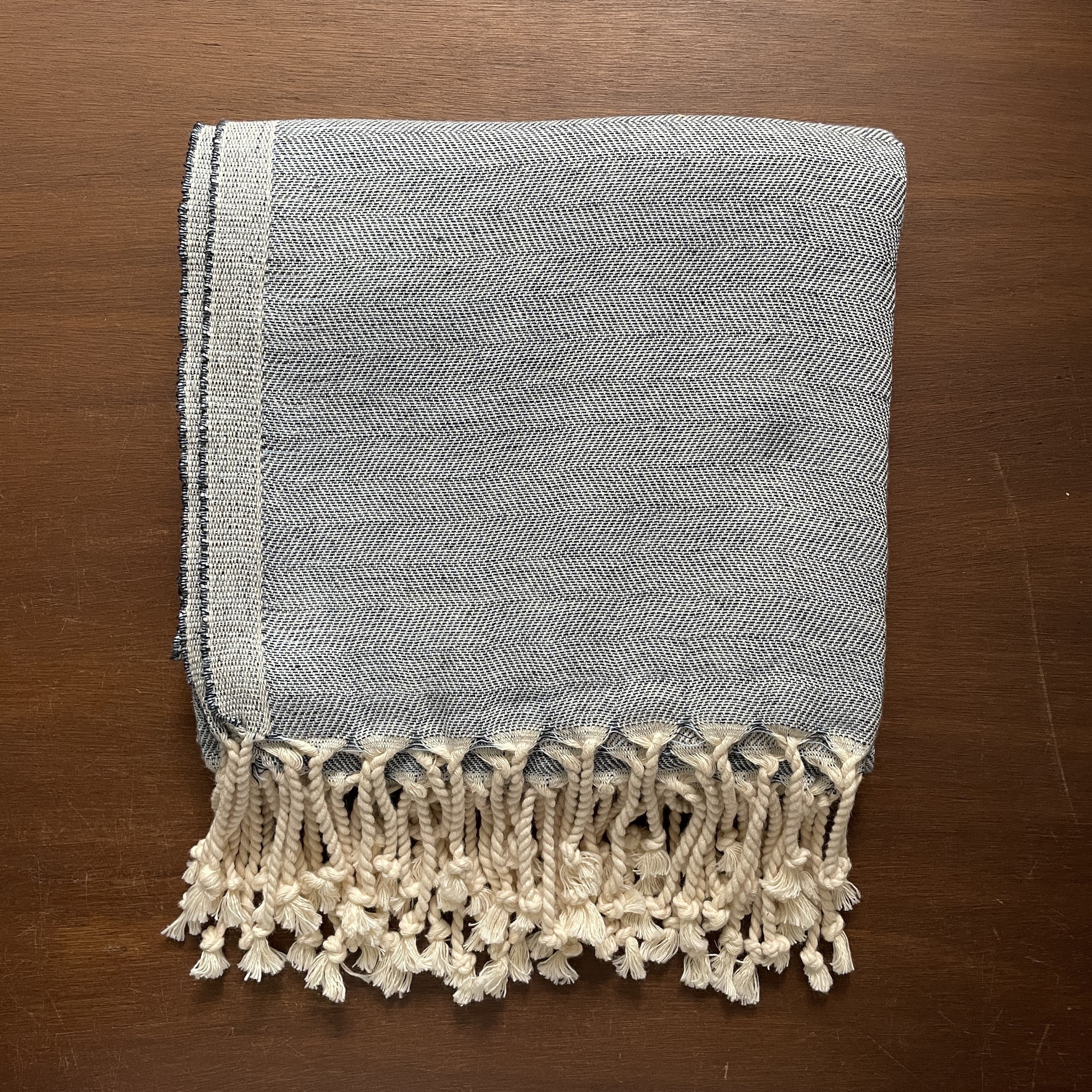 布爾丹手工織巾｜樸素 - 灰｜土耳其