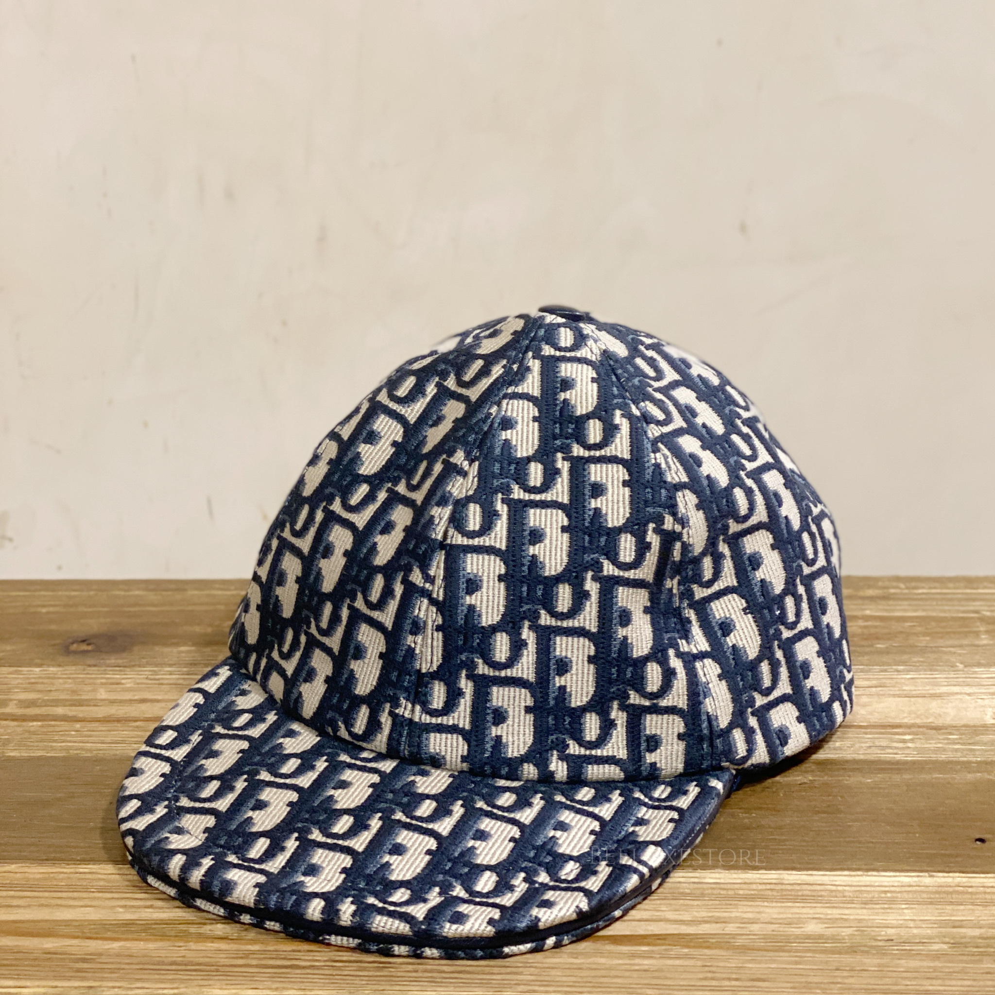 Christian Dior カナージュ柄　キャップ 58 Unused] Dior cap 58 blue