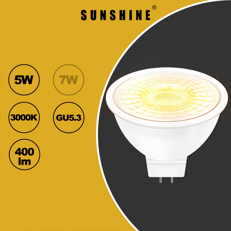 LED MR16射膽 5W GU5.3 AC12V/DC12V 白光6500K / 黃光3000K LMR16F-5D/W