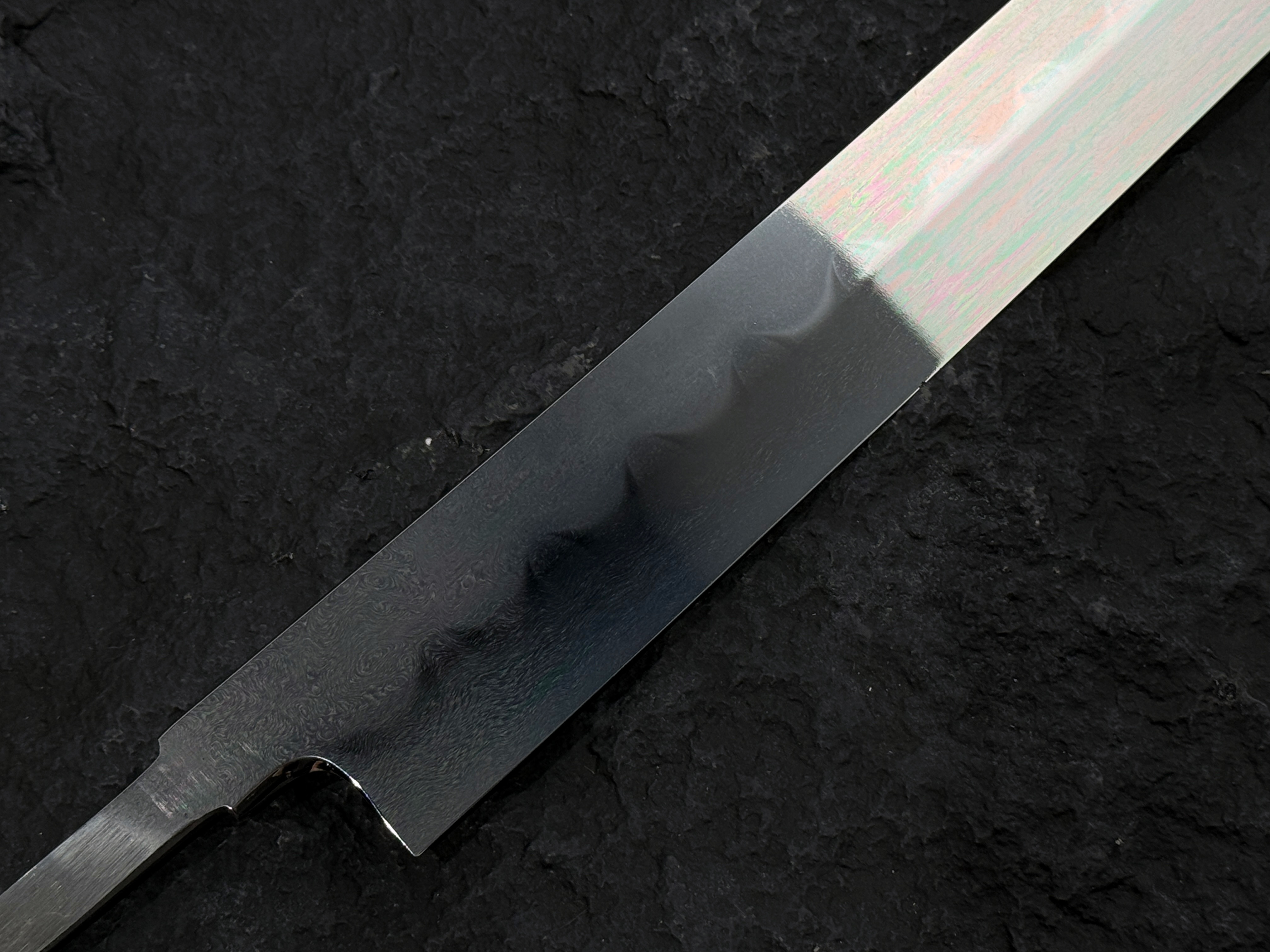 新国作 超青鋼 本燒 地肌 切付柳刃