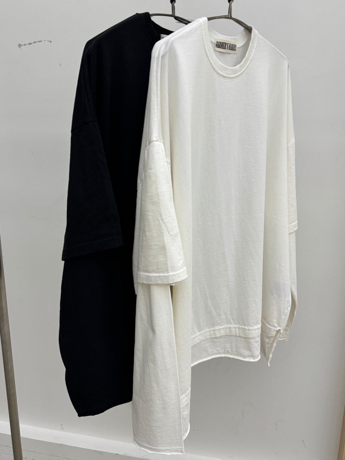 淨色假兩件長袖衫 FARMERS-122T