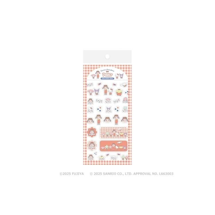 PEKO x Sanrio 角色透明貼紙