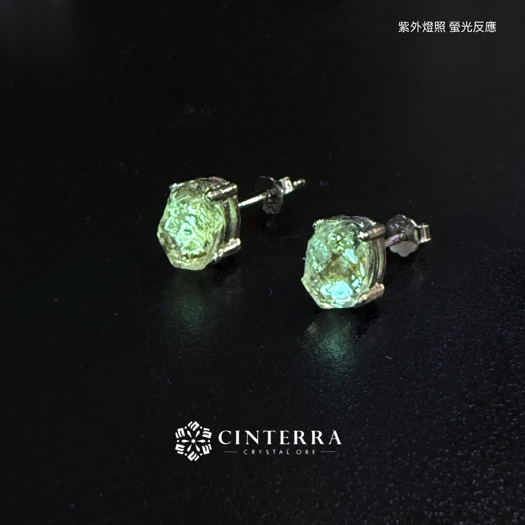黃金油膽-閃靈鑽925純銀耳環