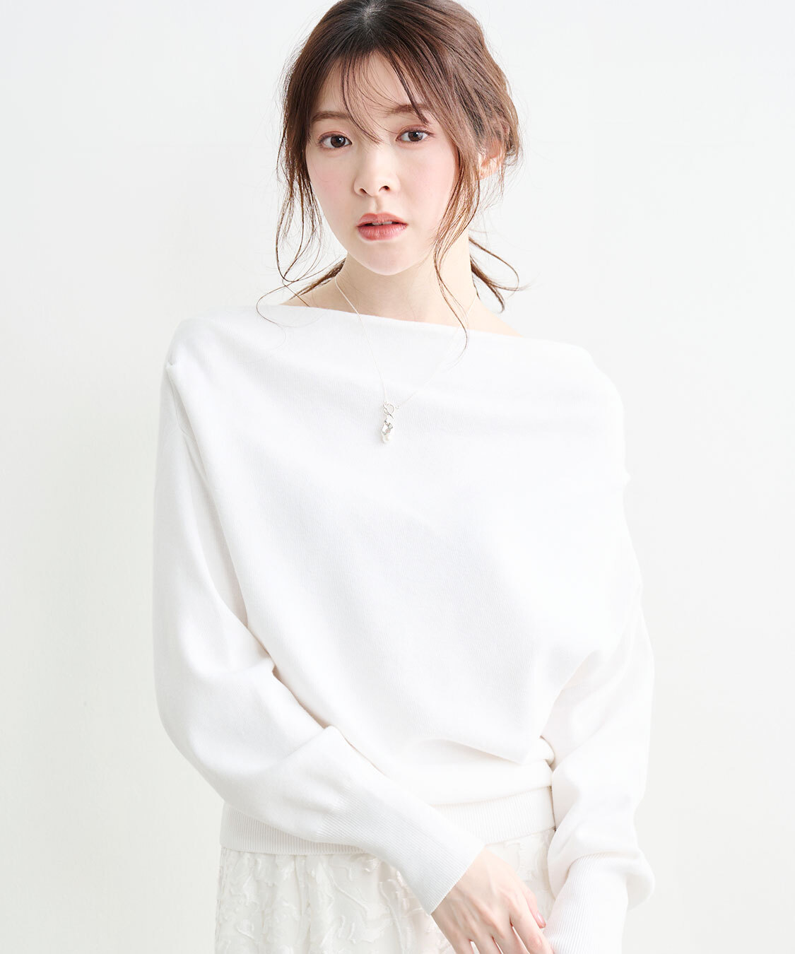 [預購] COCO DEAL 垂墜感一字領針織衫