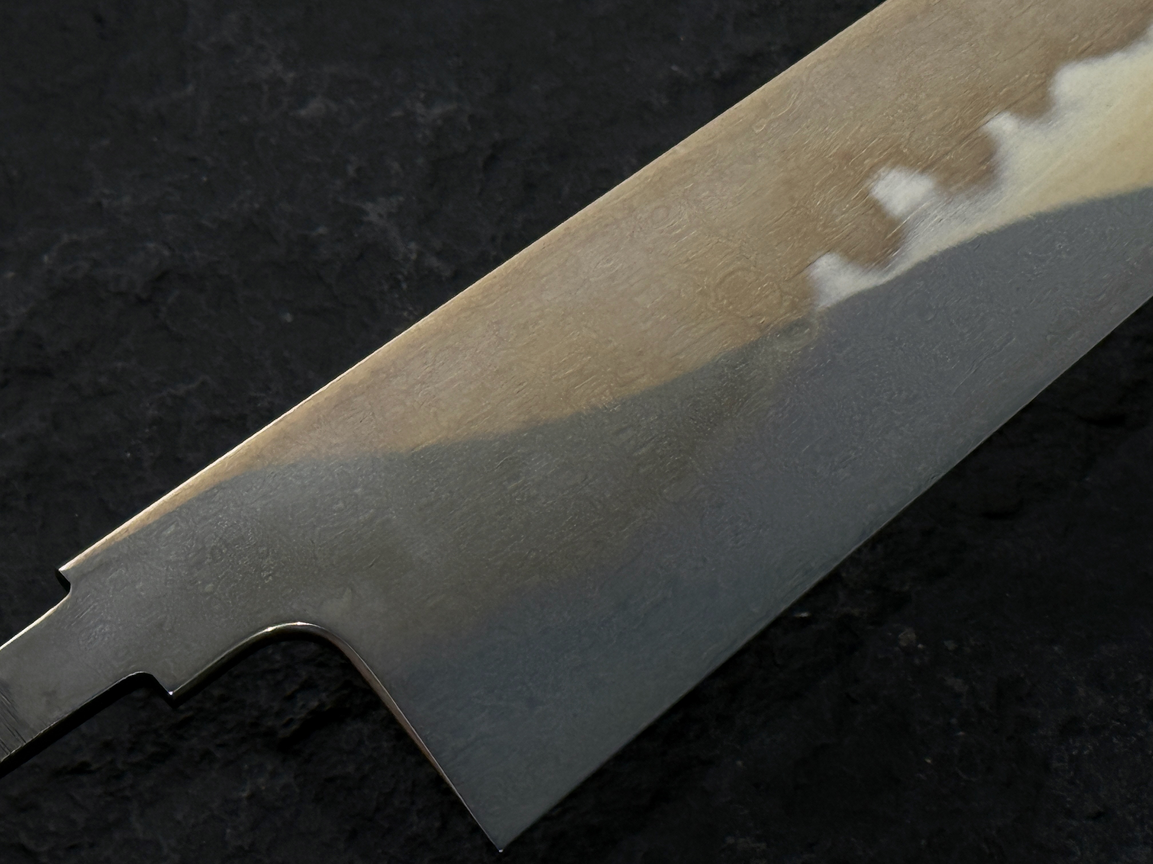 橋本庄市「沢瀉」白一鋼 本燒 牛刀