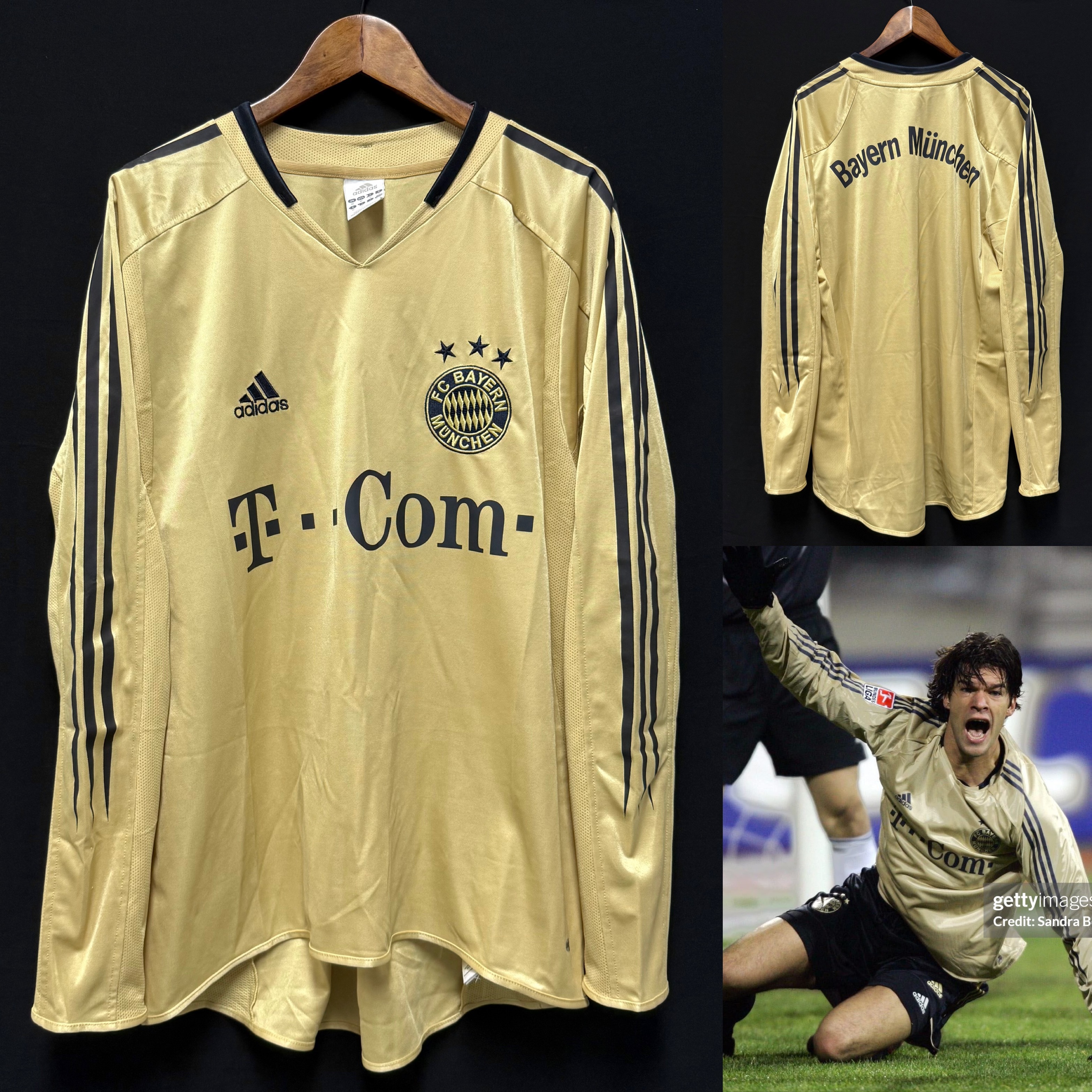 Bayern Munich 2004-2005 Adidas L/S Away Shirt