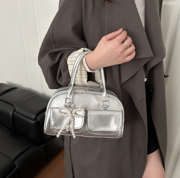 Korean-Style Boston Handheld & Crossbody Bowling Bag