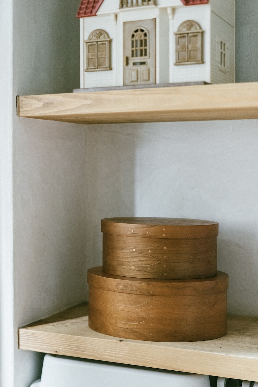 Homestead Shaker Oval Box手工橢圓櫻桃木收納盒（M款）