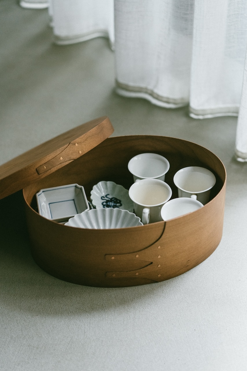 Homestead Shaker Oval Box手工橢圓櫻桃木收納盒（M款）