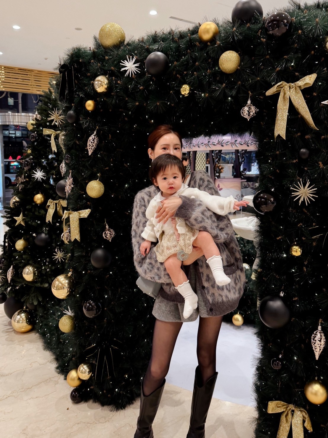 #AD79豹紋羊駝毛外套(咖/灰)