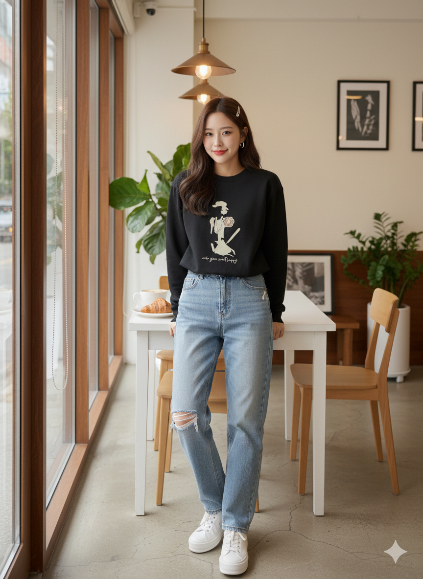 【時髦小香風女人剪影珍珠造型上衣】（現貨）