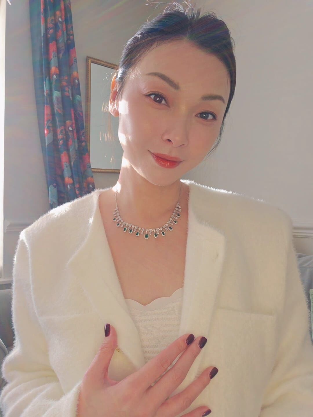 英國代購 (獨立訂單)-RACHEL ZOE Silver Tone Cubic Zirconia Necklace