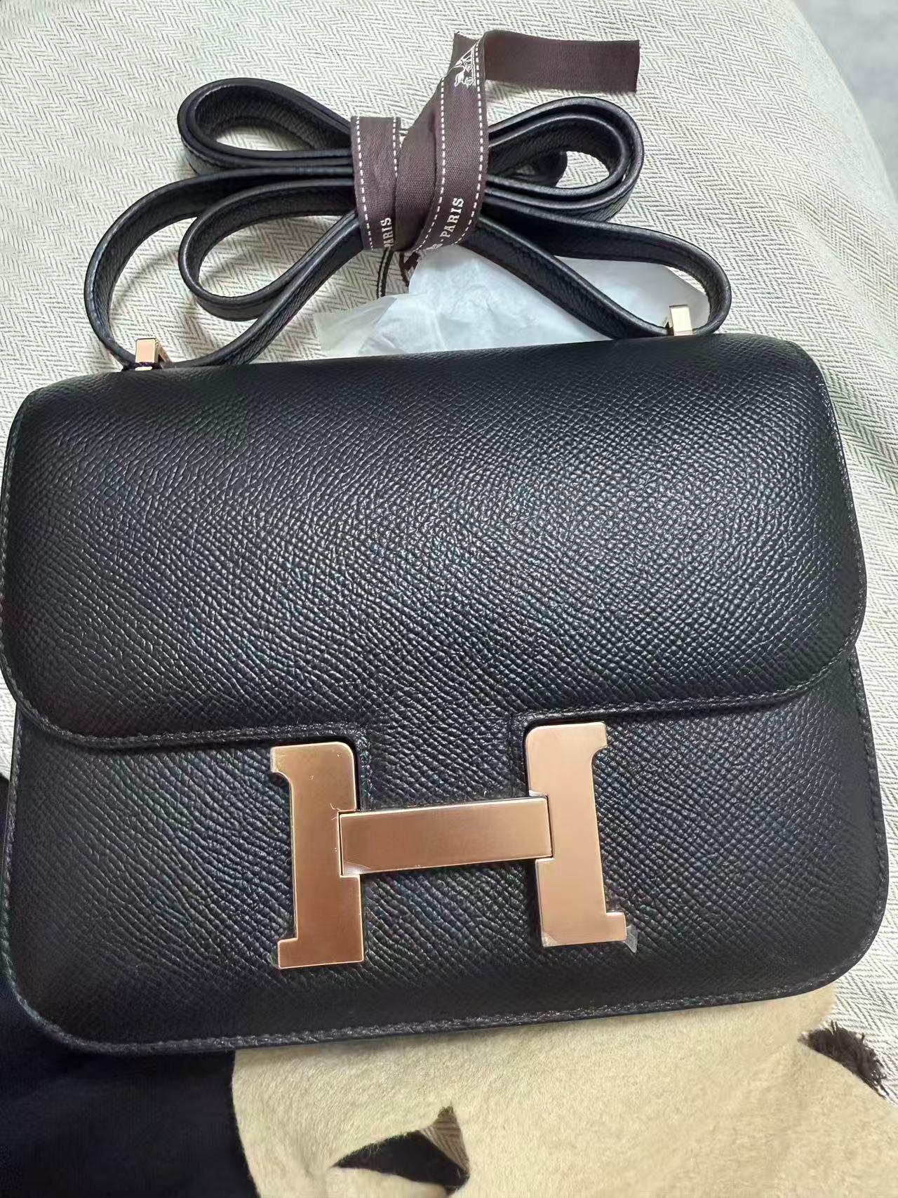 Constance mini 89 noir cd epsom D （二手98%new)