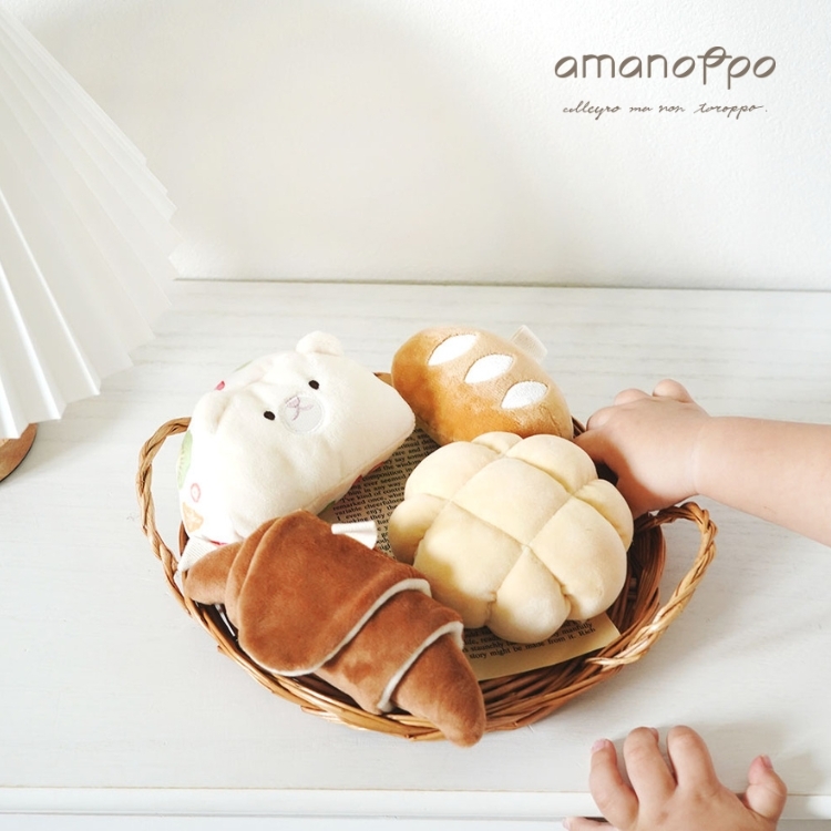 【日本amanoppo】小熊的烤麵包 安撫搖鈴