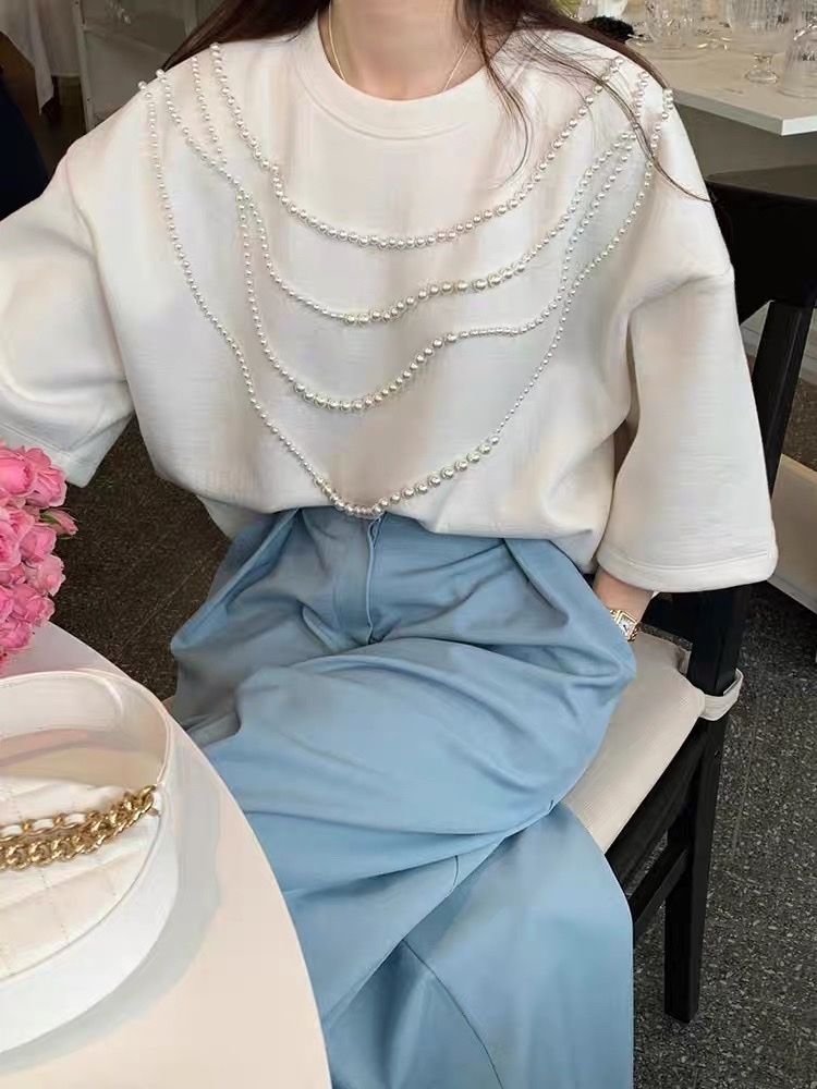 122 正韓高雅珍珠上衣