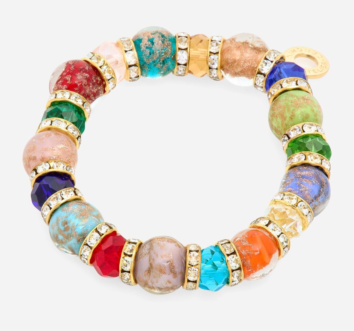 英國代購 (獨立訂單)-CC ZECCHIN Multicolour Avventurina Bracelet