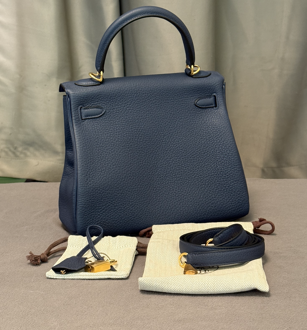 Hermès Kelly 25 深藍色（Navy Blue）｜全新 Full Set｜極罕有現貨｜收藏級經典手袋