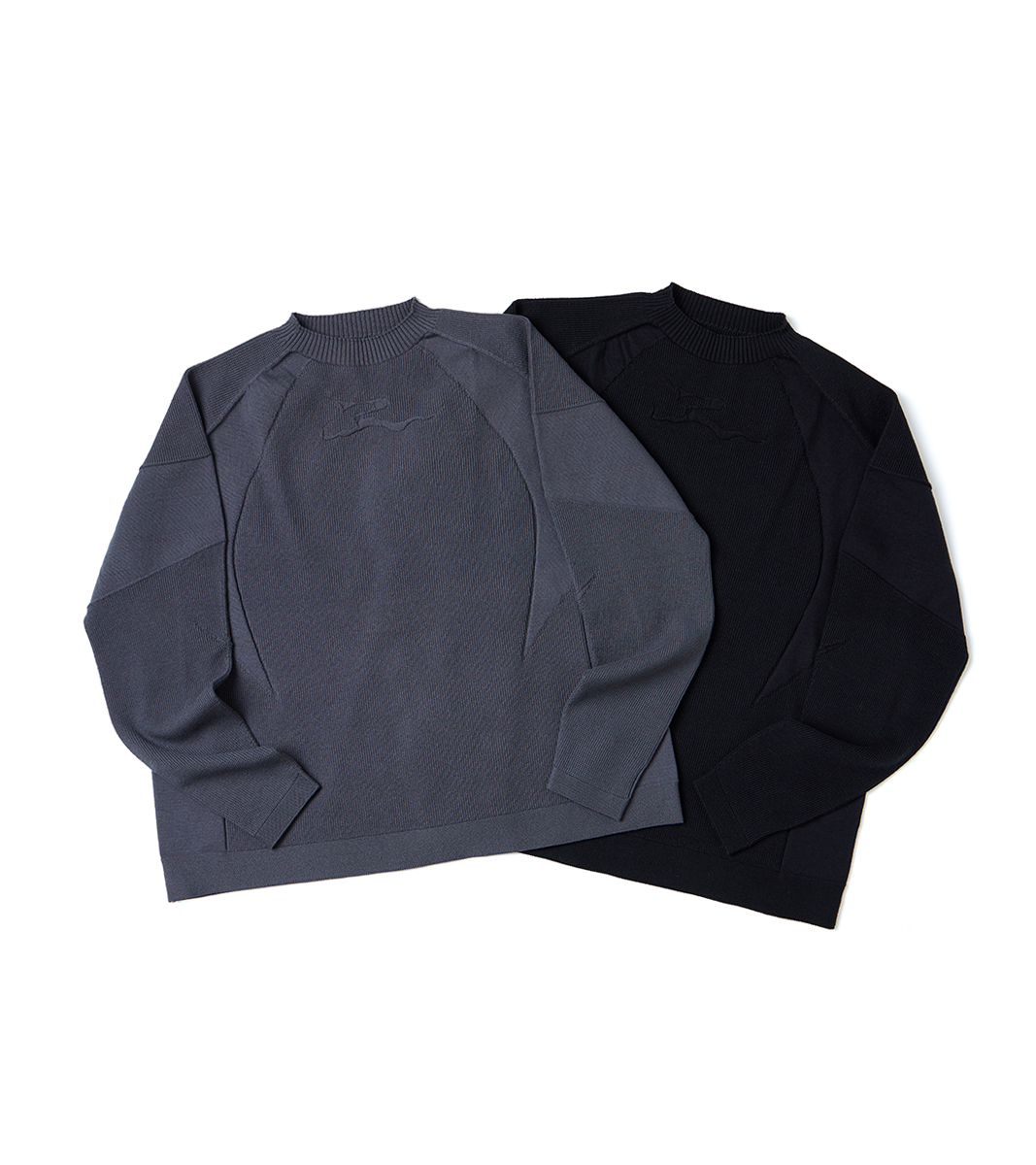 nozzle quiz®｜WG. Misty Sweater (Black/Gray Blue)